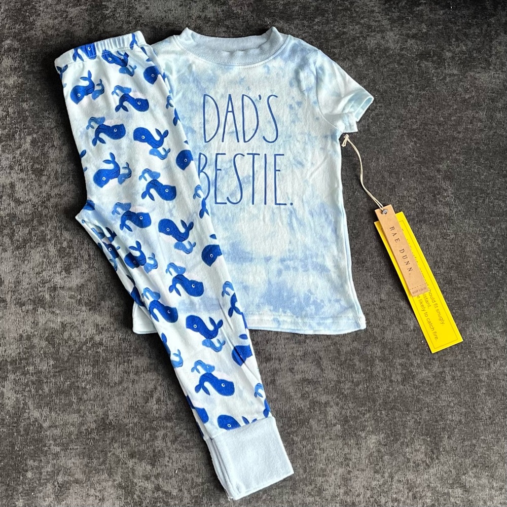 NWT Rae Dunn ‘Dad’s Bestie’ Pajama Set